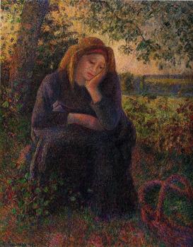 Camille Pissarro : Seated Peasant